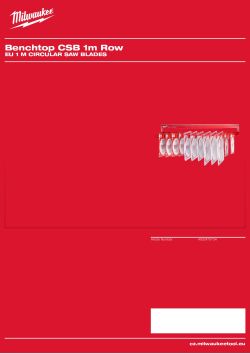 MILWAUKEE EU 1 m Circular Saw Blades 4932479734 A4 PDF