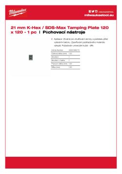 MILWAUKEE Pěch pro udusání zeminy 4932399270 A4 PDF