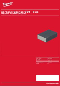 MILWAUKEE Abrasive Sponges 4932500208 A4 PDF
