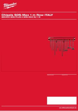 MILWAUKEE EU 1 m SDS-Plus & SDS-Max chisels 4932479125 A4 PDF