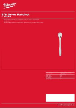 MILWAUKEE ⅜″ ráčna 4932464948 A4 PDF