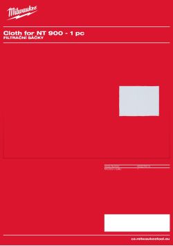 MILWAUKEE Filtrační sáčky: textil. 4932276019 A4 PDF