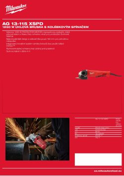 MILWAUKEE AG 13 XSPD 4933451575 A4 PDF