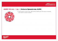 MILWAUKEE Premium Speedcross AUDD AUDD 115 4932399823 A4 PDF