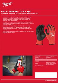 MILWAUKEE Gen 2 Cut C Gloves 4932498519 A4 PDF