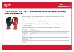 MILWAUKEE Rukavice CutB - S/7 - 1 pár 4932479906 A4 PDF
