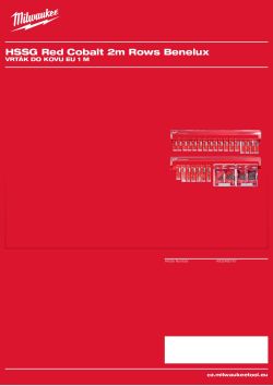 MILWAUKEE EU 1 m Metal Drilling 4932480767 A4 PDF