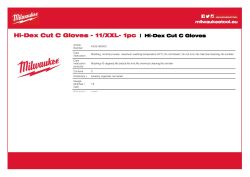 MILWAUKEE Rukavice Cut Hi-Dex Cut Cut C - 11/ XXL - 1 pár 4932480500 A4 PDF