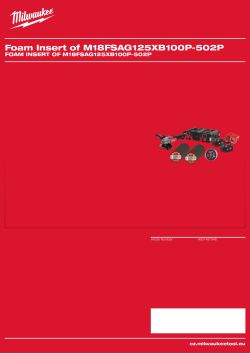 MILWAUKEE Foam Insert of M18FSAG125XB100P-502P 4931481948 A4 PDF