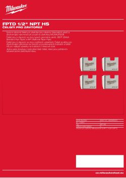MILWAUKEE Čelisti ½″ NPT HS 4932480221 A4 PDF