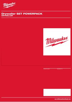 MILWAUKEE Drywaller 4932464175 A4 PDF