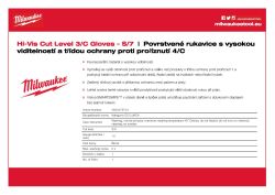 MILWAUKEE Rukavice Hi-Vis Cut Cut C - 7/S - 1 pár 4932479721 A4 PDF