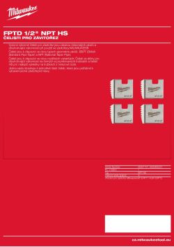 MILWAUKEE Čelisti ½″ NPT HS 4932480221 A4 PDF