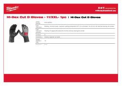 MILWAUKEE Rukavice Cut Hi-Dex Cut Cut D - 11/XXL - 1 pár 4932480505 A4 PDF