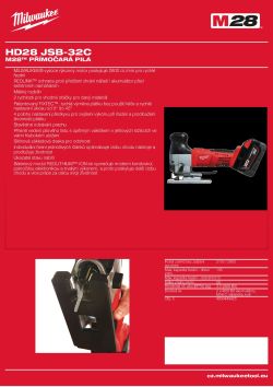 MILWAUKEE M28™ přímočará pila 4933449425 A4 PDF