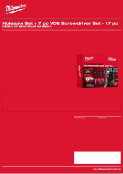 MILWAUKEE Holesaw Promotions 4932493567 A4 PDF