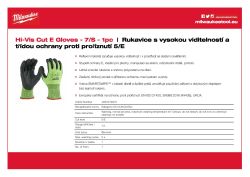 MILWAUKEE Rukavice Hi-Vis Cut Cut E- 7/S - 1 pár 4932479931 A4 PDF