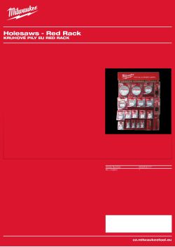 MILWAUKEE EU Red Rack Holesaws 4932430177 A4 PDF