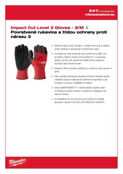 MILWAUKEE Rukavice Impact Cut C - 8/M - 1 pár 4932478127 A4 PDF