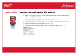 MILWAUKEE Vysoce výkonné širokoúhlé svítidlo 4933464126 A4 PDF