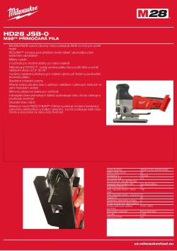 MILWAUKEE M28™ přímočará pila 4933415743 A4 PDF