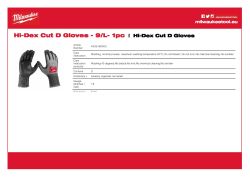 MILWAUKEE Rukavice Cut Hi-Dex Cut Cut D - 9/L - 1 pár 4932480503 A4 PDF