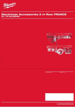 MILWAUKEE EU 1 m Holesaws 4932479119 A4 PDF