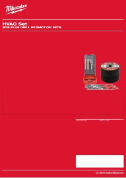 MILWAUKEE SDS-Plus Drill Promotion Sets 4932471965 A4 PDF