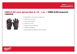 MILWAUKEE Rukavice Free-Flex Work - 8/M - 1 ks 48229711 A4 PDF