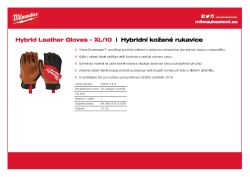 MILWAUKEE Hybridní kožené Rukavice Cut - 10/XL - 1 pár 4932471914 A4 PDF