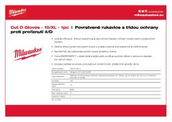 MILWAUKEE Rukavice CutD - 10/XL - 1 pár 4932479914 A4 PDF