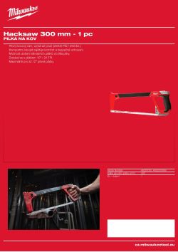 MILWAUKEE Pilka na kov 4932500669 A4 PDF