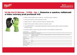 MILWAUKEE Rukavice Hi-Vis Cut Cut D - 11/XXL - 1 pár 4932479930 A4 PDF