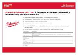 MILWAUKEE Rukavice Hi-Vis Cut Cut E - 9/L - 1 pár 4932479933 A4 PDF