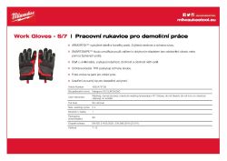 MILWAUKEE Rukavice Cut Demolition - S/7 - 1 pár 4932479730 A4 PDF