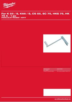 MILWAUKEE Vodicí blok / kryt. 4932276288 A4 PDF