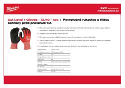 MILWAUKEE Rukavice CutA - 10/XL - 1 pár 4932471418 A4 PDF