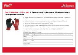 MILWAUKEE Rukavice CutD - S/7 - 1 pár 4932479911 A4 PDF