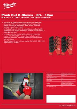 MILWAUKEE Gen 2 Cut C Gloves 4932501298 A4 PDF