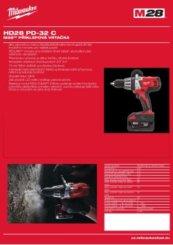 MILWAUKEE M28™ příklepová vrtačka 4933410819 A4 PDF