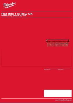 MILWAUKEE EU 1 m Wood Drilling 4932479138 A4 PDF