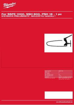 MILWAUKEE Heavy duty litinový svěrák s upnutím (č. součástky 45160613). Maximální rozměr 4″ / 110 mm. 49221024 A4 PDF