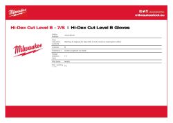 MILWAUKEE Rukavice Cut Hi-Dex Cut Cut B - 7/S - 1 pár 4932480491 A4 PDF