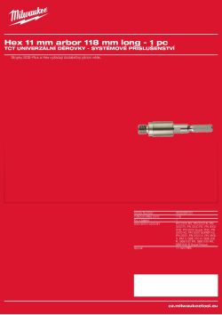 MILWAUKEE Hřídel FIXTEC. 4932399123 A4 PDF