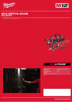 MILWAUKEE M12 BPP7A 4933464180 A4 PDF