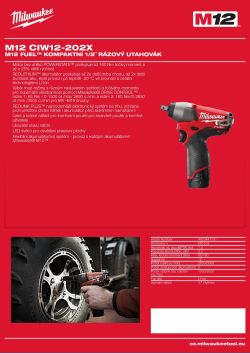 MILWAUKEE M12 FUEL™ kompaktní 1/2˝ rázový utahovák 4933447131 A4 PDF