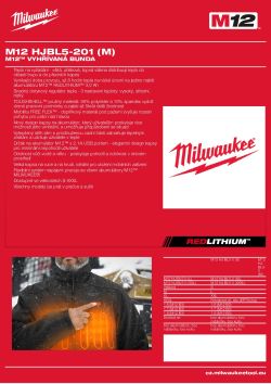 MILWAUKEE M12 HJ5 4932492958 A4 PDF