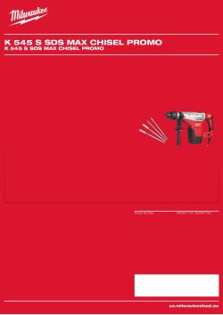 MILWAUKEE K 545 S SDS MAX CHISEL PROMO 4933471137 A4 PDF