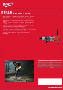 MILWAUKEE 10 kg vrtací a bourací kladivo - SDS-Max 4933375792 A4 PDF