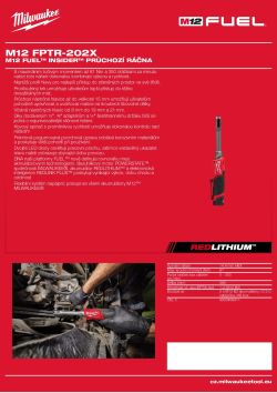 MILWAUKEE M12 FUEL™ INSIDER™ průchozí ráčna 4933480755 A4 PDF
